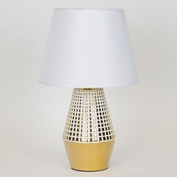 Stolná lampa 1xE14/40W/230V biela/zlatá