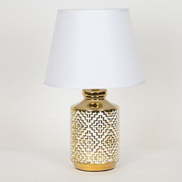 Stolná lampa 1xE14/40W/230V biela/zlatá