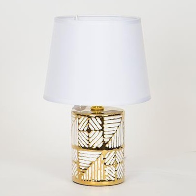Stolná lampa 1xE14/40W/230V biela/zlatá