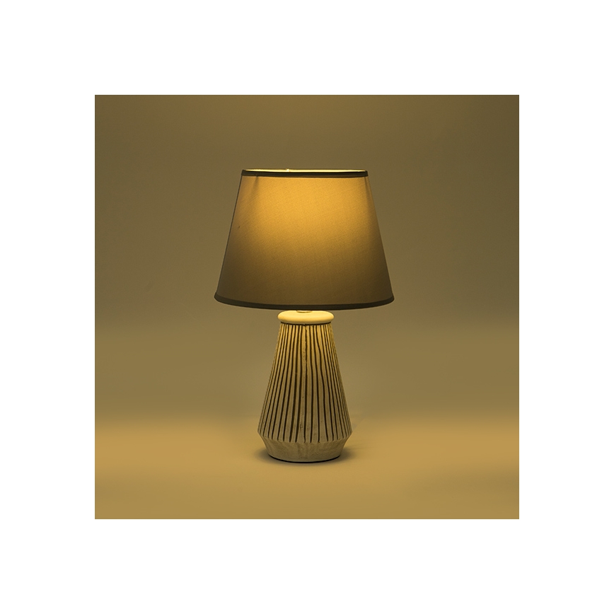 Stolná lampa 1xE14/40W/230V patina/šedá