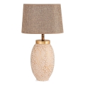 Stolná lampa 1xE27/40W/230V béžová/zlatá