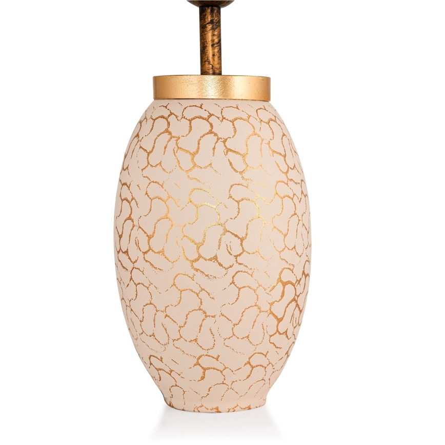Stolná lampa 1xE27/40W/230V béžová/zlatá