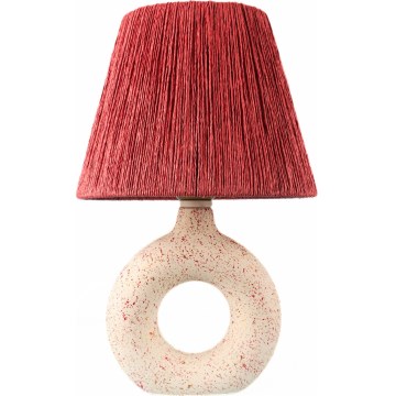 Stolná lampa 1xE27/40W/230V biela/červená