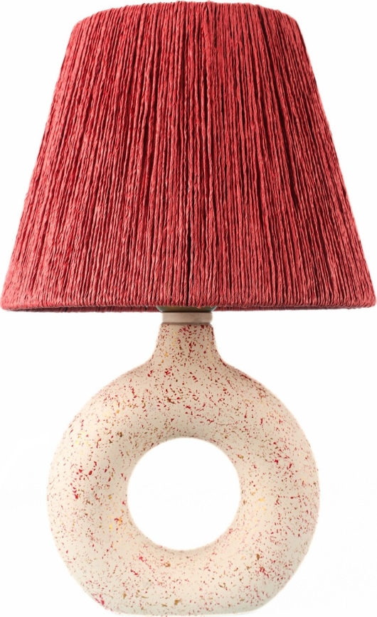 Stolná lampa 1xE27/40W/230V biela/červená