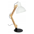 Stolná lampa 1xE27/40W/230V biela/čierna