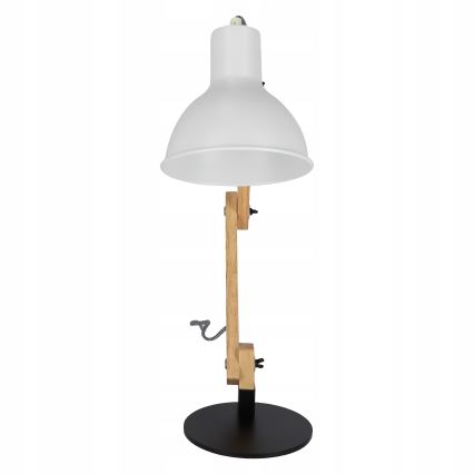 Stolná lampa 1xE27/40W/230V biela/čierna