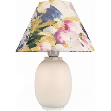 Stolná lampa 1xE27/40W/230V biela/pestrofarebná