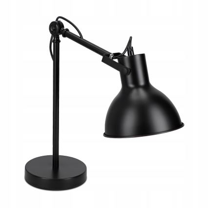 Stolná lampa 1xE27/40W/230V čierna