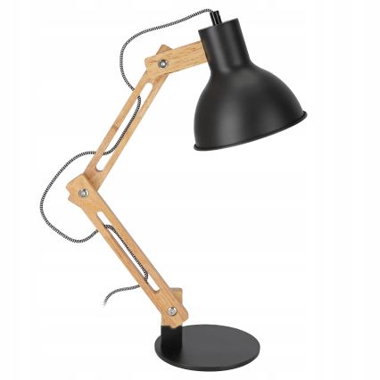 Stolná lampa 1xE27/40W/230V čierna