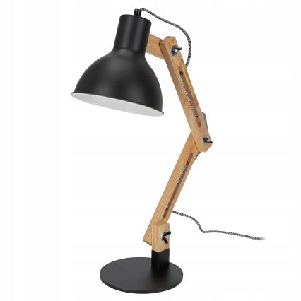 Stolná lampa 1xE27/40W/230V čierna