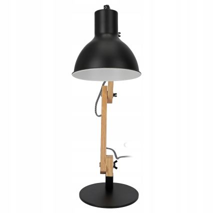 Stolná lampa 1xE27/40W/230V čierna