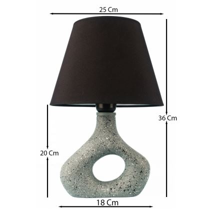 Stolná lampa 1xE27/40W/230V čierna/zelená