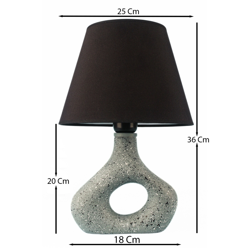 Stolná lampa 1xE27/40W/230V čierna/zelená