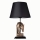 Stolná lampa 1xE27/40W/230V čierna/zlatá
