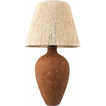 Stolná lampa 1xE27/40W/230V hnedá/krémová