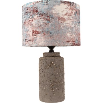 Stolná lampa 1xE27/40W/230V hnedá/pestrofarebná