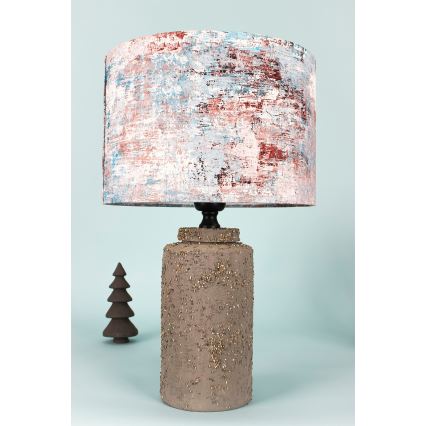 Stolná lampa 1xE27/40W/230V hnedá/pestrofarebná