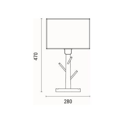Stolná lampa 1xE27/40W/230V