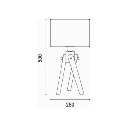 Stolná lampa 1xE27/40W/230V