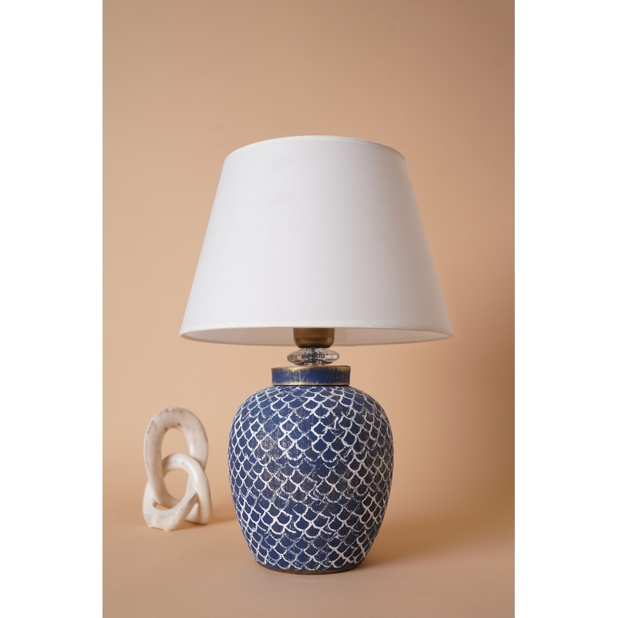 Stolná lampa 1xE27/40W/230V modrá