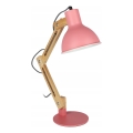 Stolná lampa 1xE27/40W/230V ružová