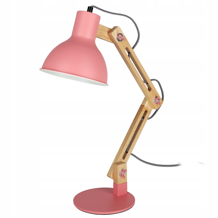 Stolná lampa 1xE27/40W/230V ružová