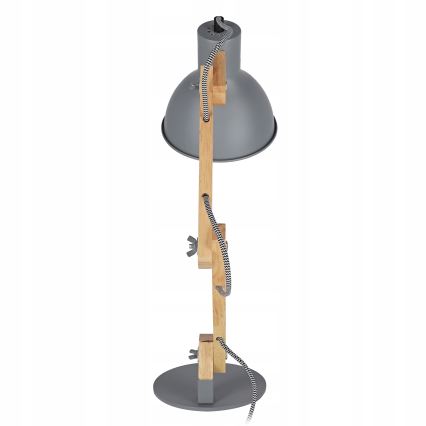 Stolná lampa 1xE27/40W/230V sivá