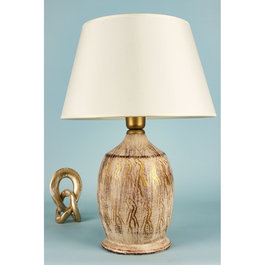 Stolná lampa 1xE27/40W/230V zlatá