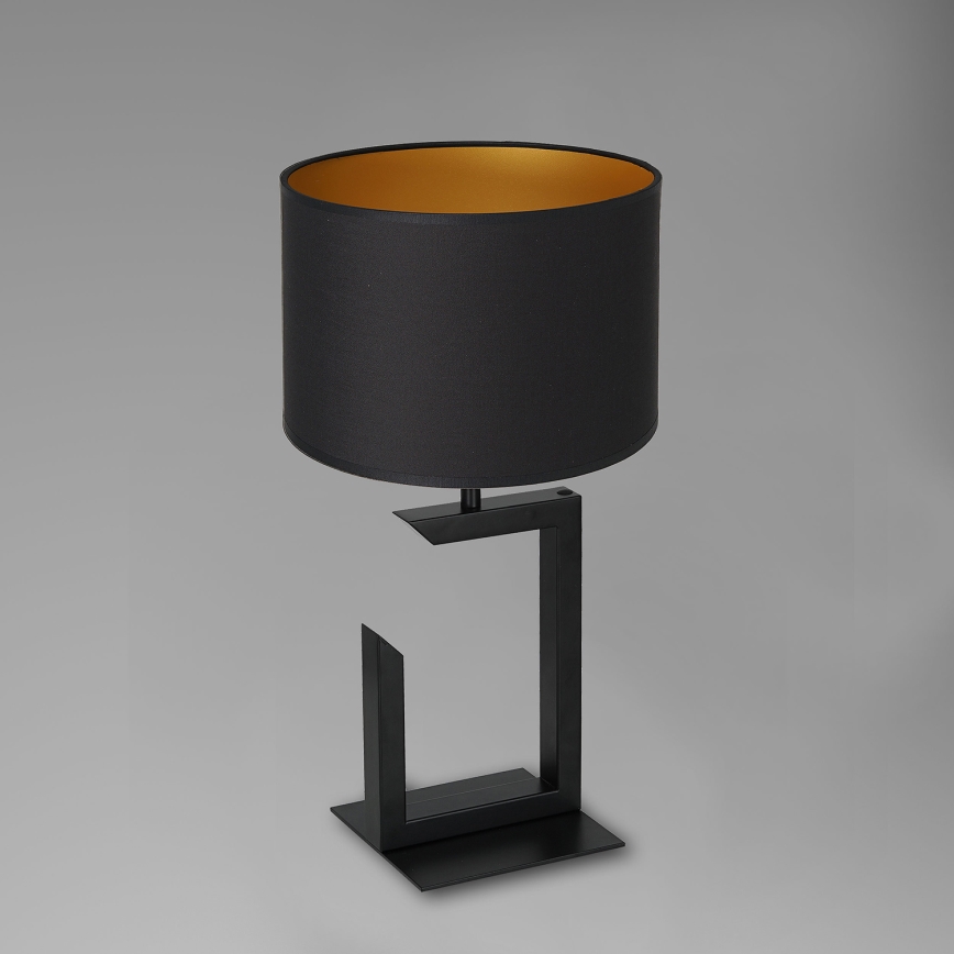 Stolná lampa 1xE27/60W/230V 45 cm čierna/zlatá