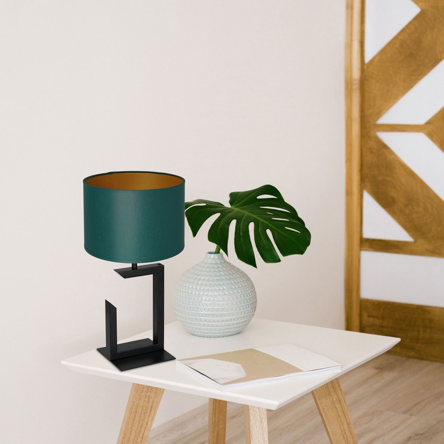 Stolná lampa 1xE27/60W/230V 45 cm zelená/zlatá