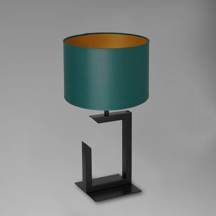 Stolná lampa 1xE27/60W/230V 45 cm zelená/zlatá