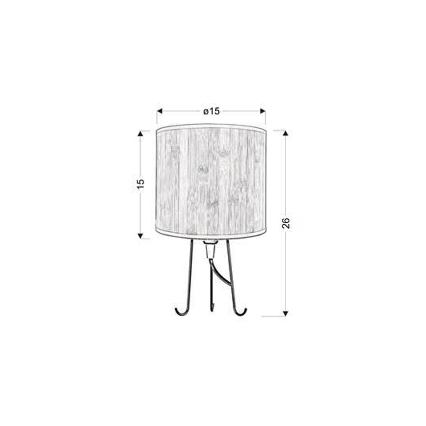 Stolná lampa ADORA 1xE14/40W/230V borovica