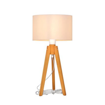 Stolná lampa ALBA 1xE27/15W/230V biela/dub