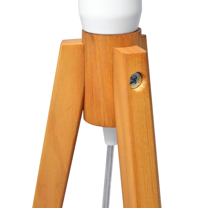 Stolná lampa ALBA 1xE27/15W/230V biela/dub