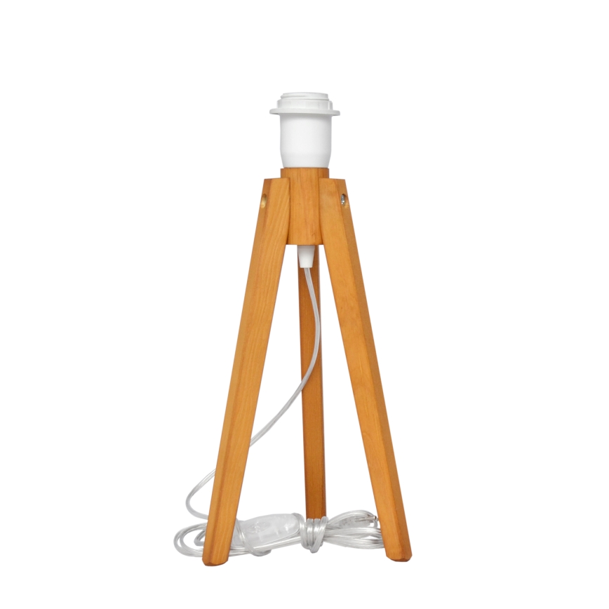 Stolná lampa ALBA 1xE27/15W/230V biela/dub