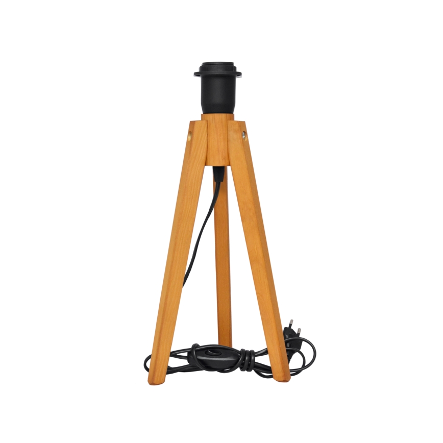 Stolná lampa ALBA 1xE27/15W/230V čierna/dub