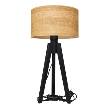 Stolná lampa ALBA 1xE27/15W/230V hnedá/borovice