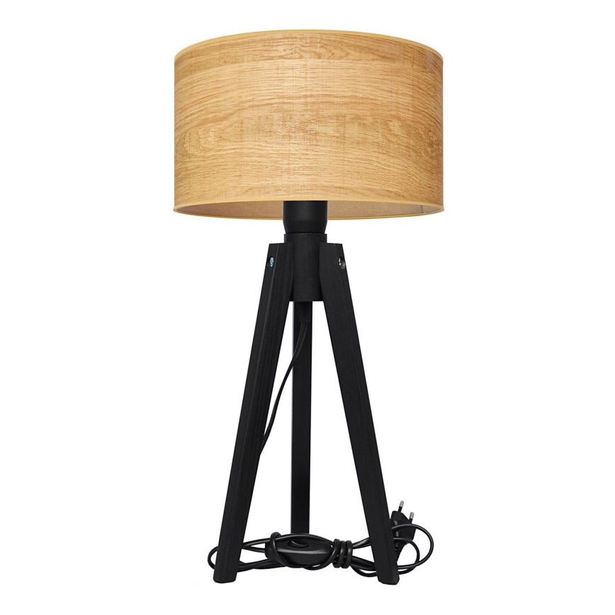 Stolná lampa ALBA 1xE27/15W/230V hnedá/borovice