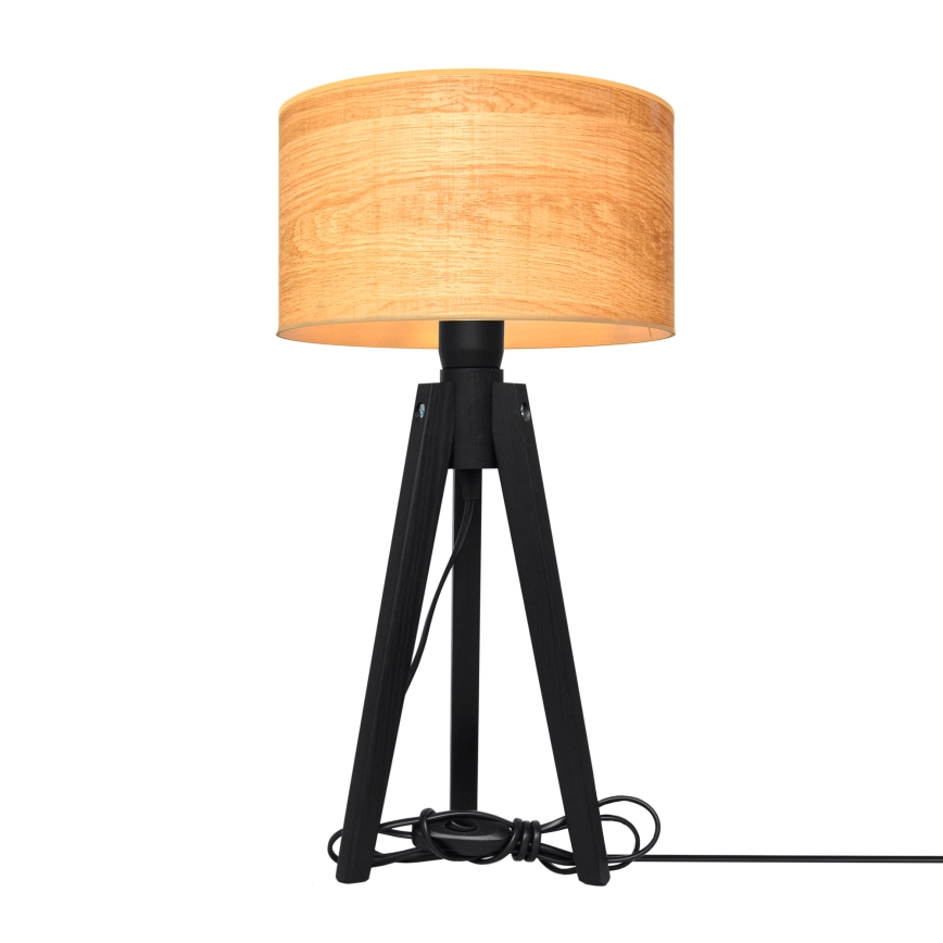 Stolná lampa ALBA 1xE27/15W/230V hnedá/borovice