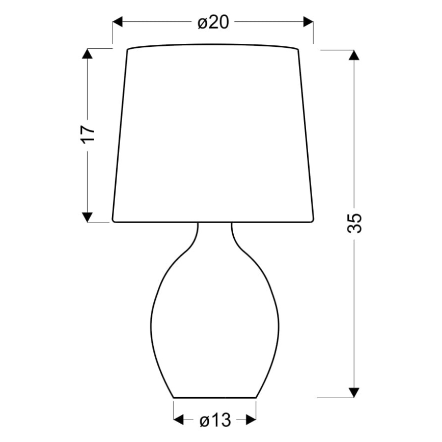 Stolná lampa AMBON 1xE14/40W/230V biela