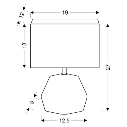 Stolná lampa ANIMI 1xE14/40W/230V čierna