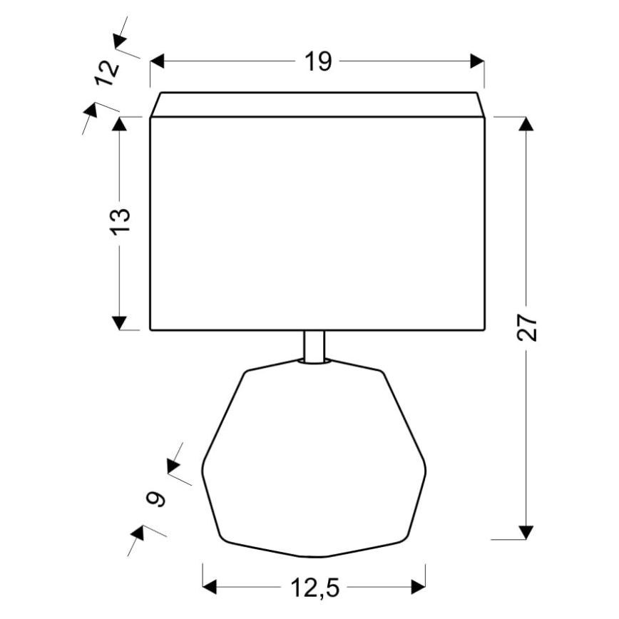 Stolná lampa ANIMI 1xE14/40W/230V čierna