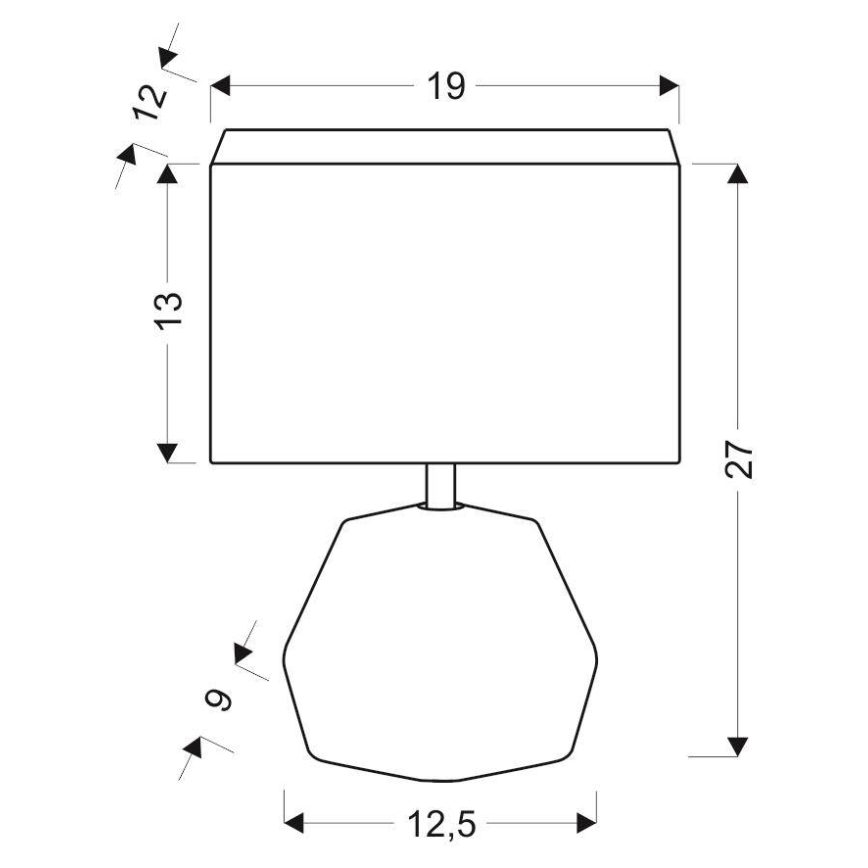 Stolná lampa ANIMI 1xE14/40W/230V šedá