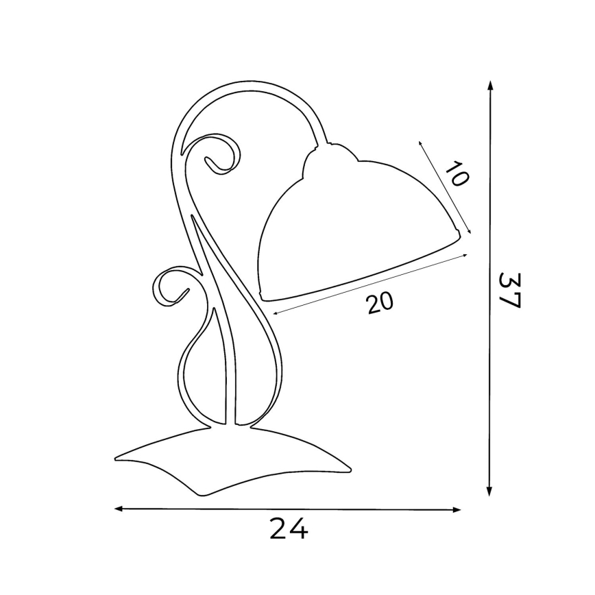 Stolná lampa ANTICA 1xE27/60W/230V
