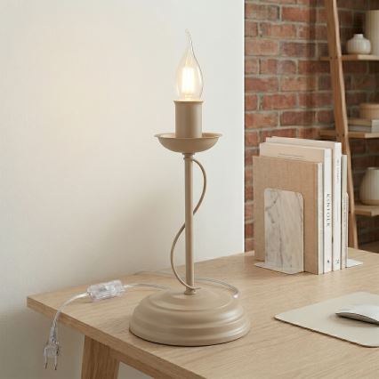 Stolná lampa ANTON 1xE14/60W/230V béžová