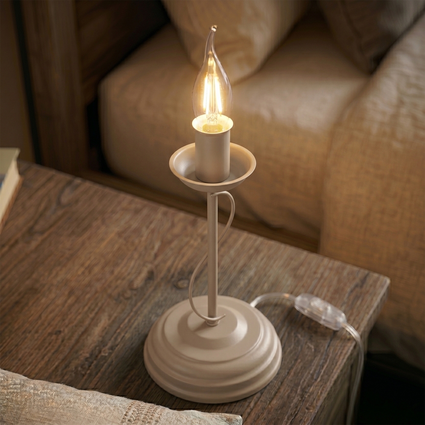 Stolná lampa ANTON 1xE14/60W/230V béžová