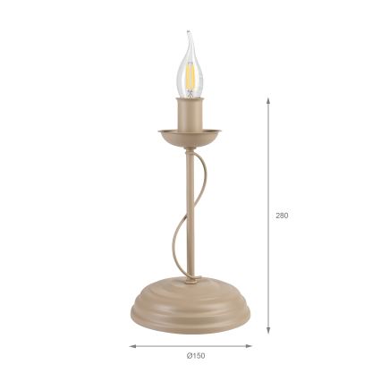 Stolná lampa ANTON 1xE14/60W/230V béžová