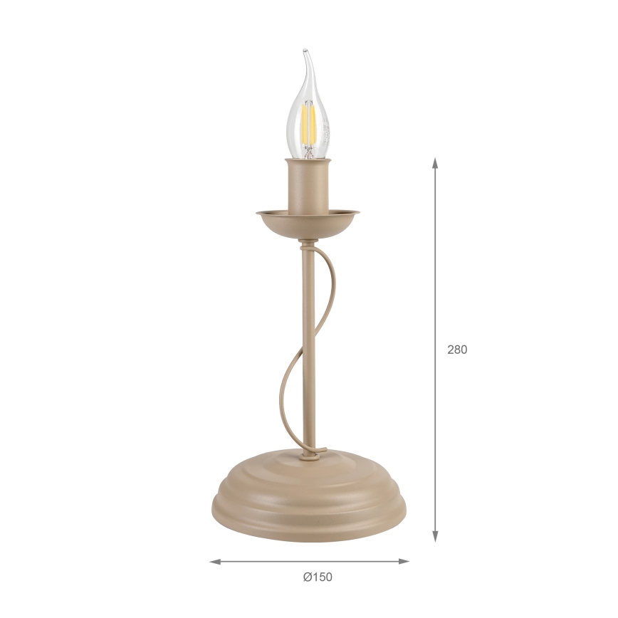Stolná lampa ANTON 1xE14/60W/230V béžová