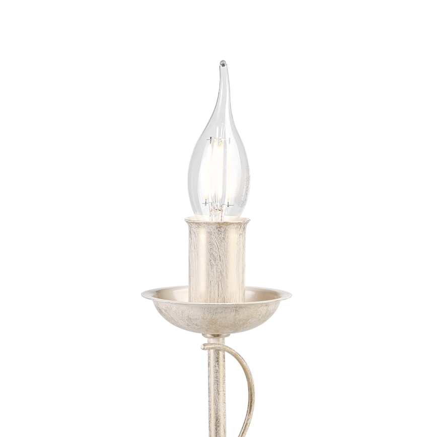 Stolná lampa ANTON 1xE14/60W/230V biela patina