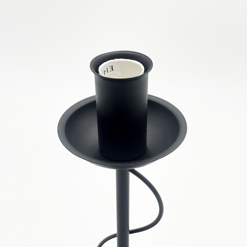 Stolná lampa ANTON 1xE14/60W/230V čierna